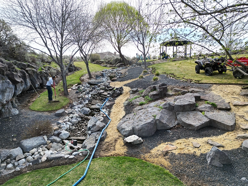 Landscaping services by Hanks Custom Lawn Care