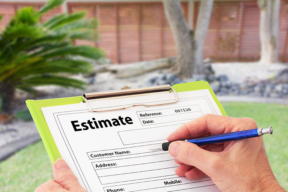 Customer estimate form - Hanks Custom Lawn Care